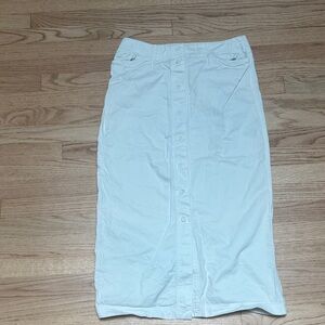 Jones New York White Midi Skirt